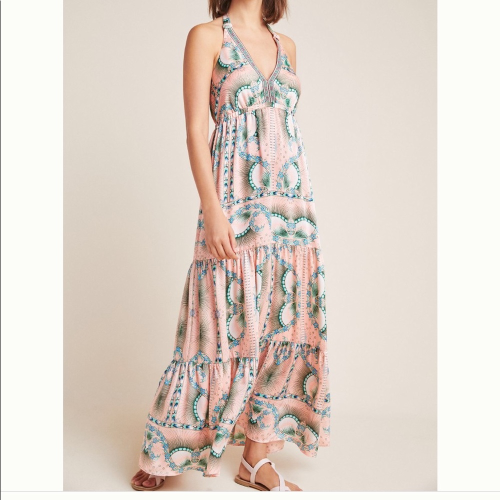Moroccan Print Maxi Dress